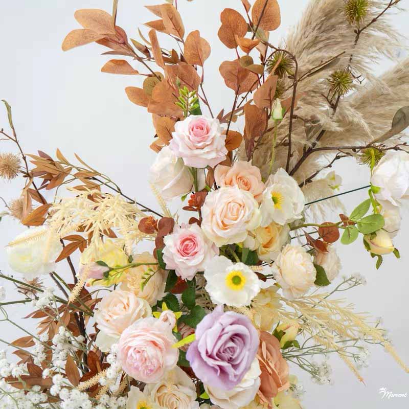 A003 Dusty Flower Arch Wedding Party Background