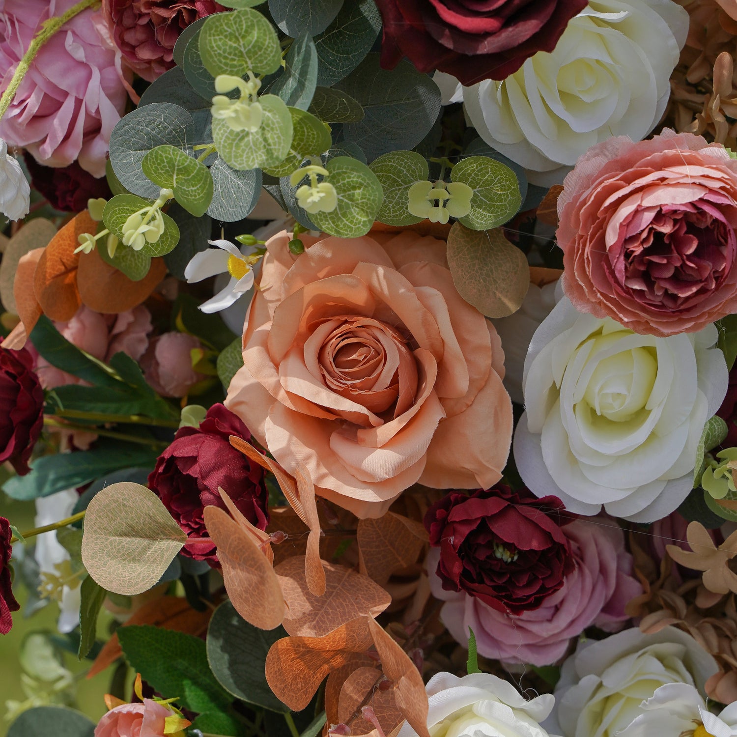 A001 Dusty Rose Article Flower Arch Wedding Backdrop