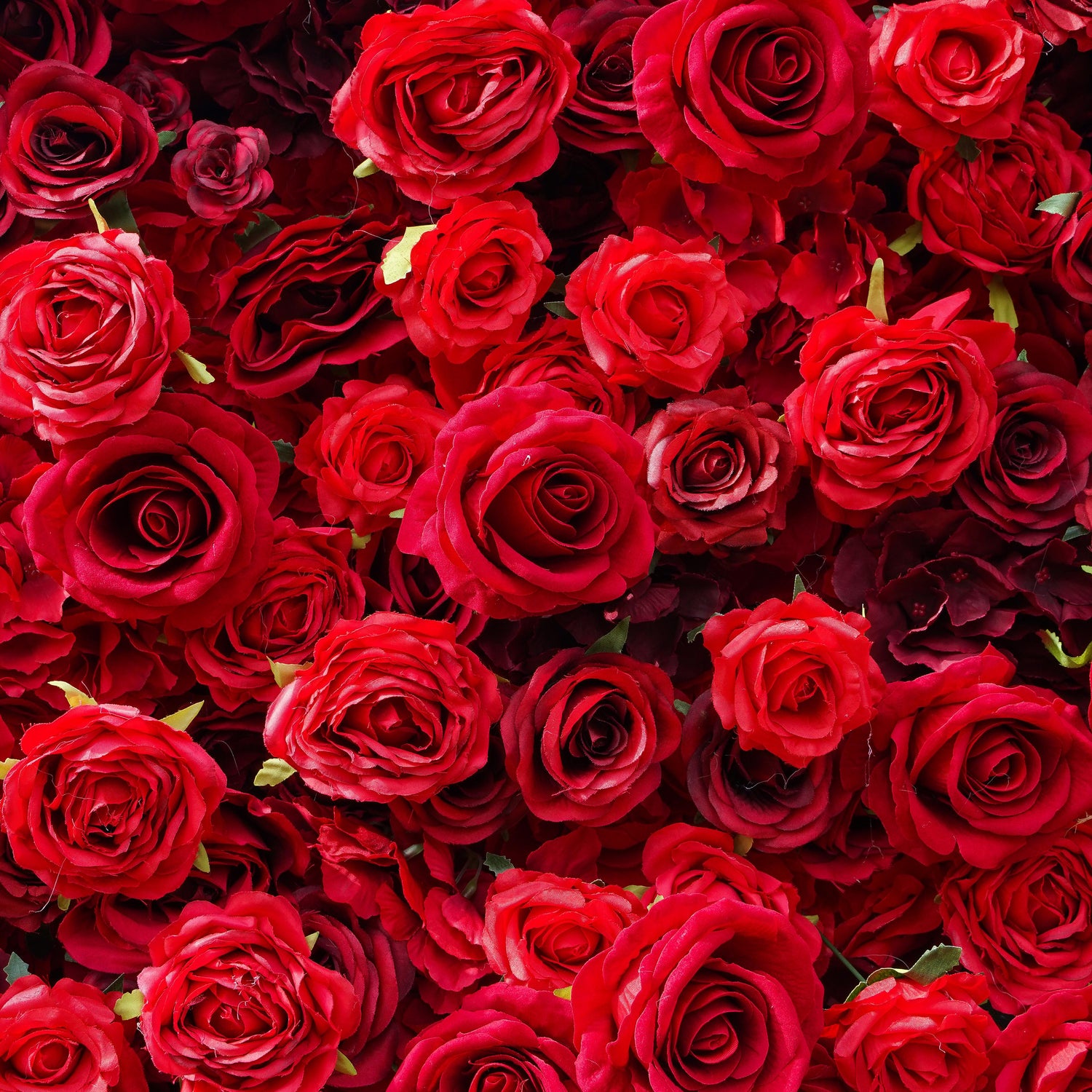 W013 Red Rose Wedding Artificial Flower Wall Backdrop