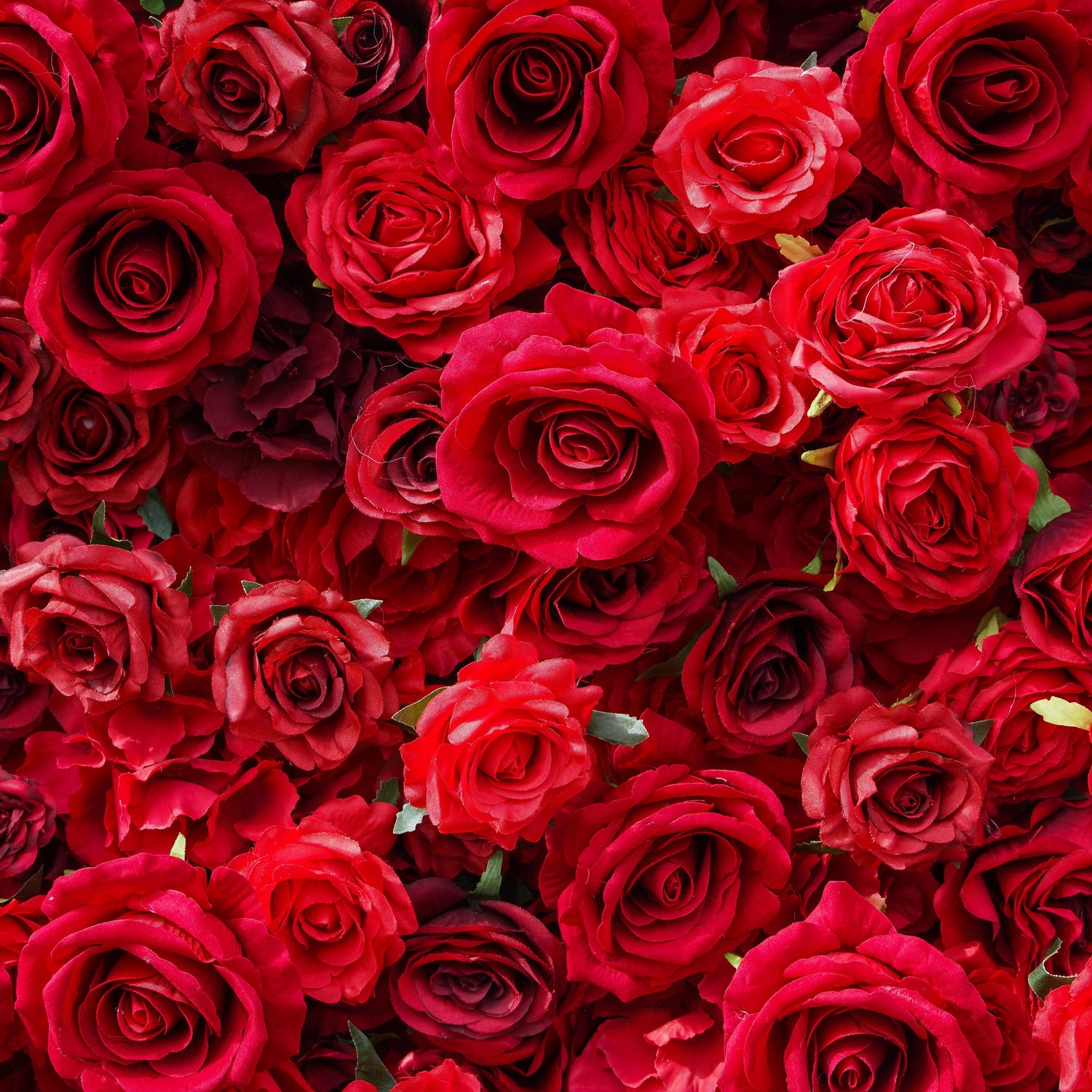 W013 Red Rose Wedding Artificial Flower Wall Backdrop